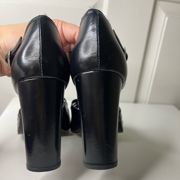 Bebe Y2K Strappy Leather Open toe Heels size 6 - Picture 7 of 12